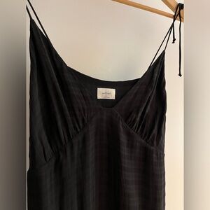 Aritzia Tie-Shoulder V-Neck Dress